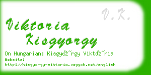 viktoria kisgyorgy business card